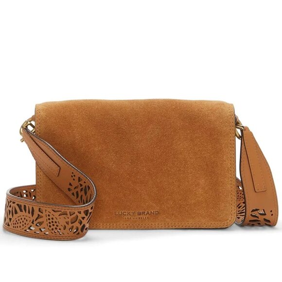 Lucky Brand Cysi Suede Crossbody - Picture 1 of 6